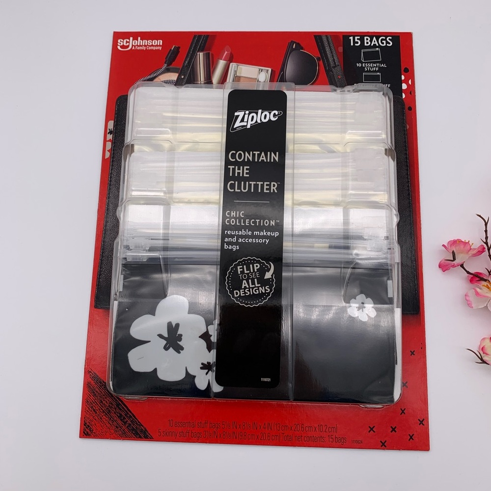 Ziploc Contain The Clutter Reusable Bags
